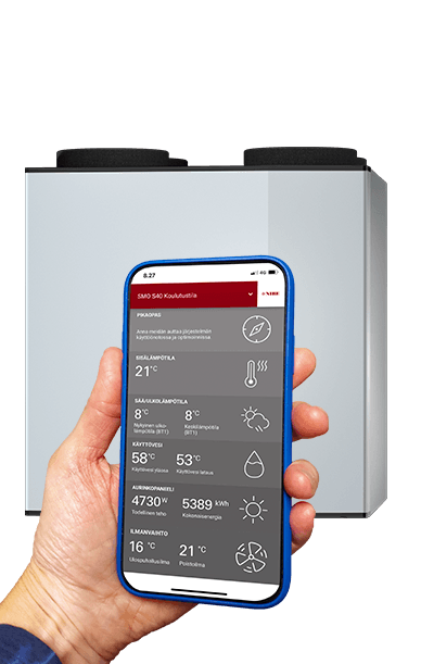 NIBEn ilmanvaihtokone ALTO Smart S40-350