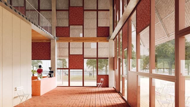 Havainnekuva Circular Drifter -demotalosta / Heljä Nieminen