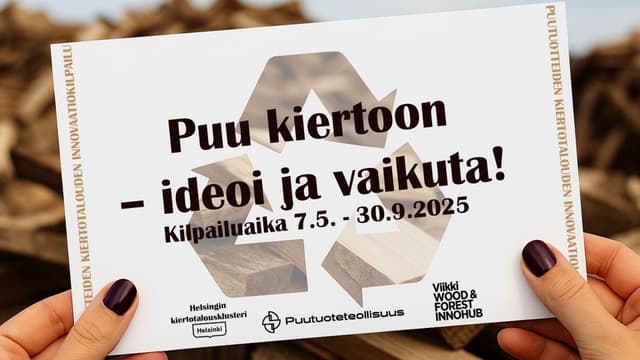 kilpailun-ilme puutuoteteollisuus ry kierrätyspuu innovaatiokilpailu