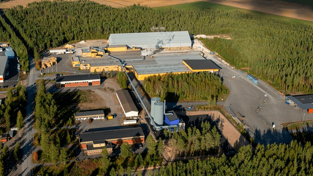 Knaufin tehdas Kankaanpäässä ilmakuva